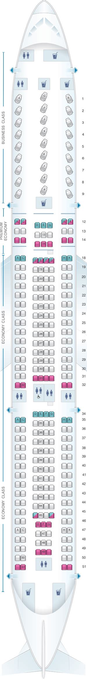 Seat Map Air Canada Airbus A330 300 | SeatMaestro