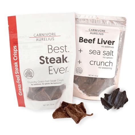 Beef Liver Crisps: Onion + Collagen (10 Bags) – Carnivore Aurelius