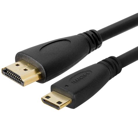 Mini-HDMI to HDMI Specification 1.3a Cable - 3 Feet