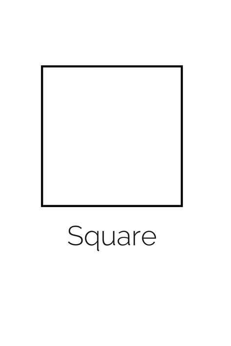 Free Printable Square Shape