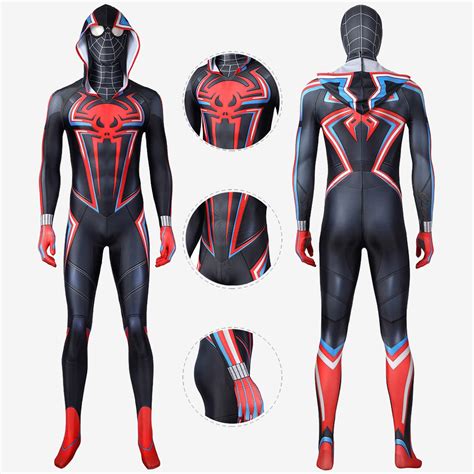 Spider-Man PS5 Costume Cosplay Miles Morales 2099 Suit Unibuy