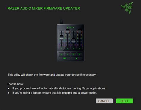 Razer Audio Mixer Firmware Updater | RZ19-03860