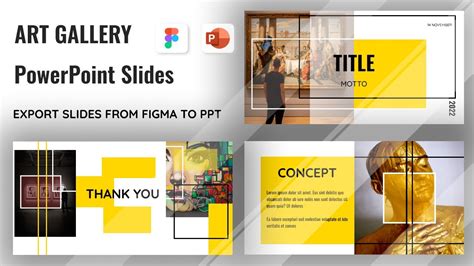 Art Gallery Presentation Template | Download PowerPoint Template | O J ...