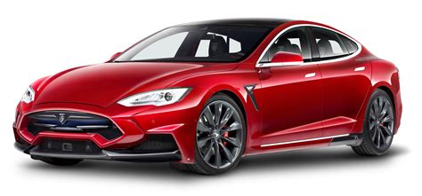 Tesla Model S Red Car PNG Image - PngPix