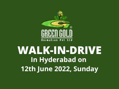 Walk-In-Drive at Green Gold Animation Studio in Hyderabad