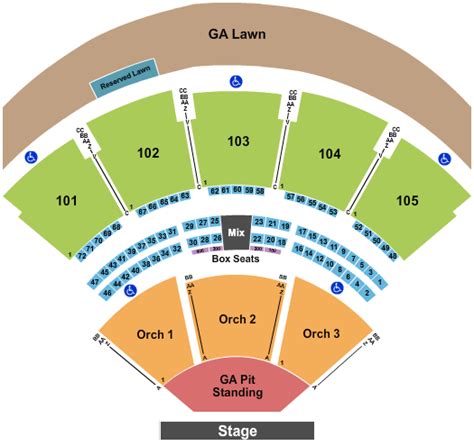 Ameris Bank Amphitheatre Seating Chart + Rows, Seats and Club Seats