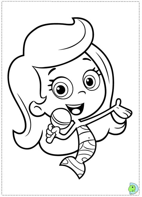 Molly bubble guppies coloring pages download and print for free