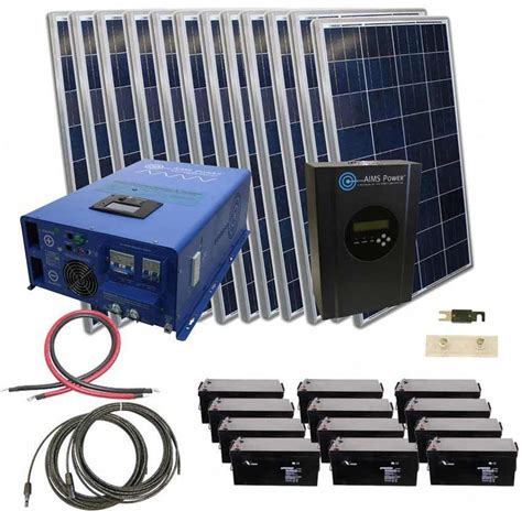 3000 WATT SOLAR WITH 12,000 WATT PURE SINE POWER INVERTER CHARGER 48VDC ...