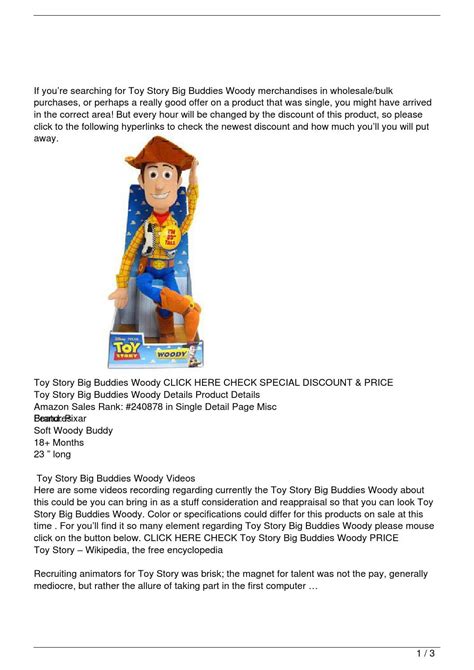 Toy Story Big Buddies Woody Review by Le Trung Nghia - Issuu