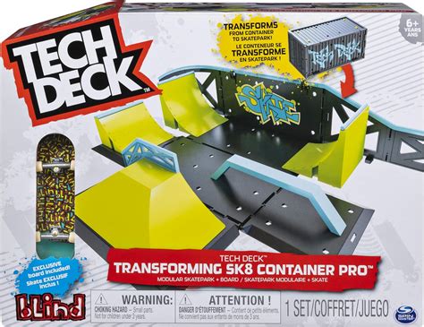 Tech Deck - Transforming SK8 Container with Ramp Set and Skateboard ...