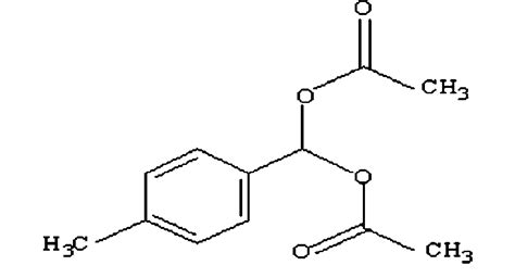 Chemical structure of acetoxy-4-methyl phenyl methyl acetate | Download ...