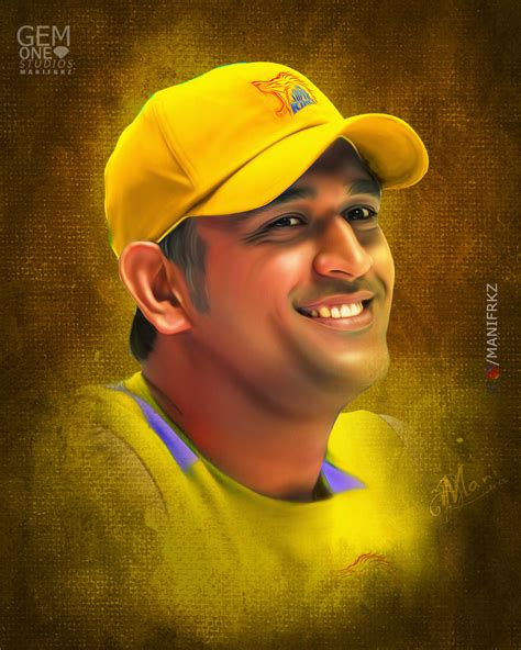 MS Dhoni Art Design By Manifrkz by manifrkz on DeviantArt