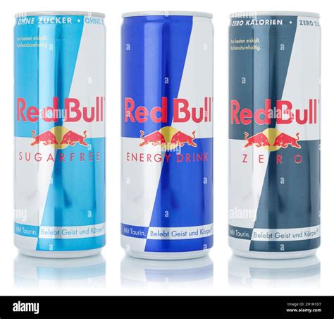 Stuttgart, Germany - January 15, 2021: Red Bull Energy Drinks products ...