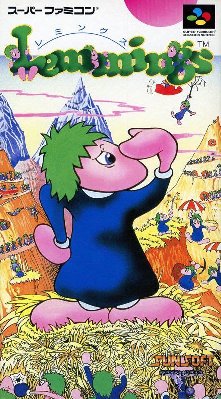 Lemmings (1991) box cover art - MobyGames