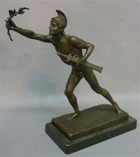 E. HAMBURGER BRONZE STATUE OF PHEIDIPPIDES