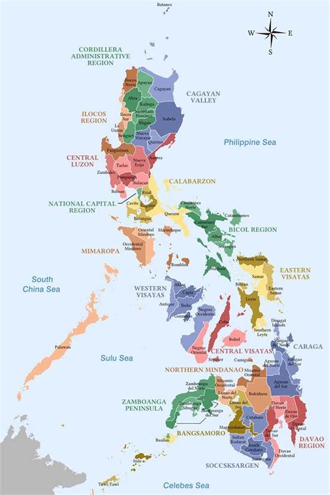 Philippines Map | Philippine map, Maps aesthetic, Philippine province