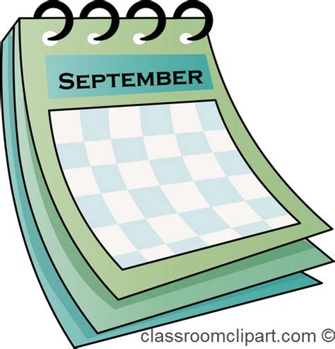 Calendar : september_calendar_712 : Classroom Clipart