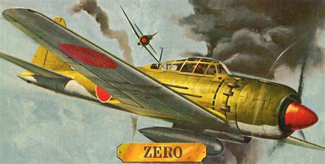 Mitsubishi A6M5 Zero by Jack Leynnwood (vintage Revell box art) Vintage ...