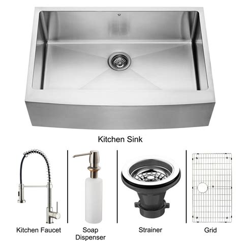 Stainless Steel Farmhouse Sink Lowes