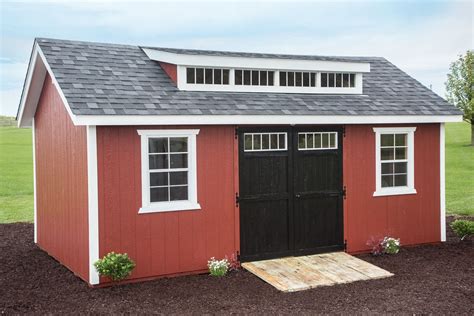 Premier Painted Dormer Cottage - Ulrich Barns | 12x20 shed plans ...