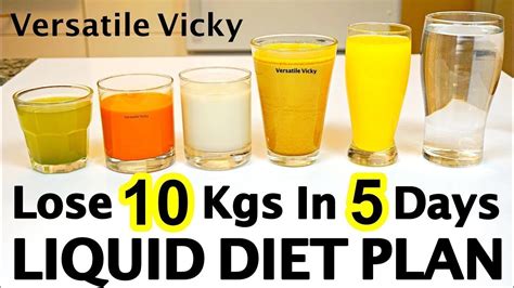 Liquid Diet For Weight Loss | Liquid Diet Plan To Lose Weight Fast 10Kg ...