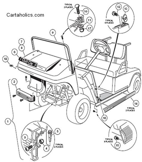 Club Car Precedent Front End Parts Diagram