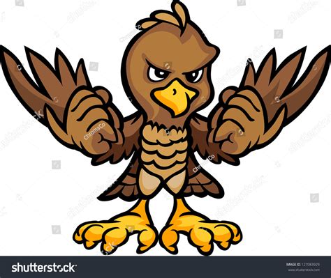 Cartoon Vector Image Eagle Falcon Body: เวกเตอร์สต็อก (ปลอดค่าลิขสิทธิ์ ...