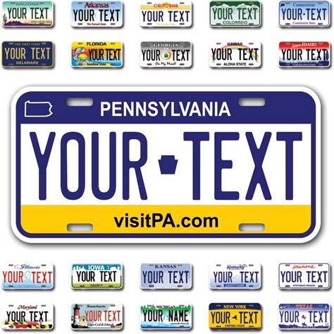 Buy InkMyPlate Personalized Pennsylvania Car License Plate | Choose ...