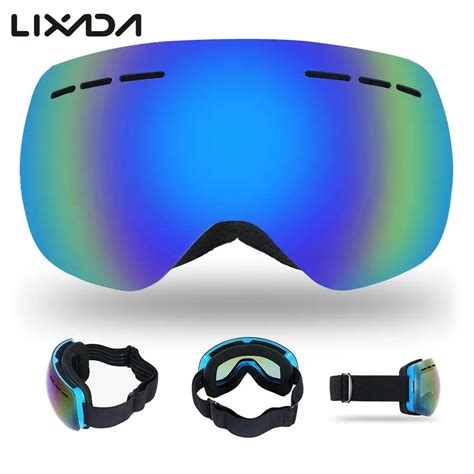 Snowboard Goggles Frameless Ski Goggles Winter Snow Sports Anti fog UV ...