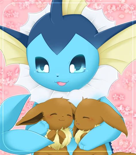 Extremely Cute Vaporeon and Eevees | Pokemon eeveelutions, Pokemon ...