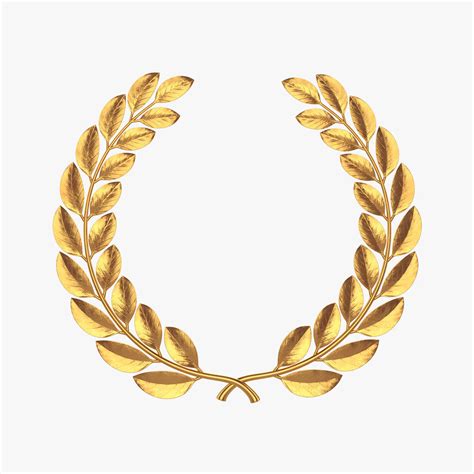 Gold laurel wreath 3D model | CGTrader