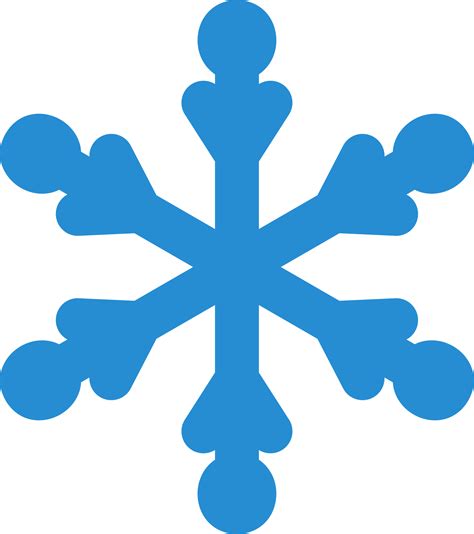 Blue simple snowflake. Winter illustration. Transparent PNG clipart ...