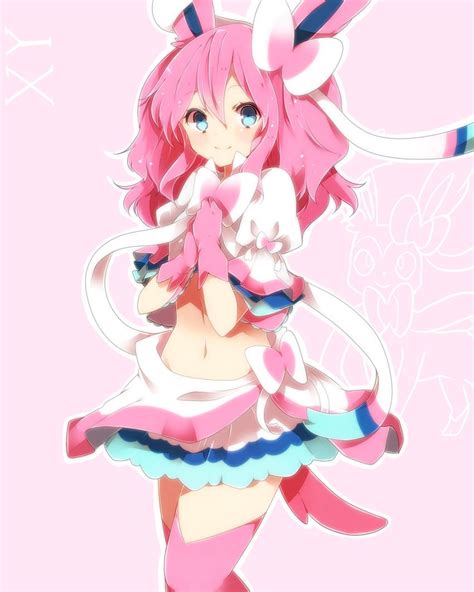 Sylveon | Gijinka / Moe Anthropomorphism | Pokemon gijinka, Pokemon ...