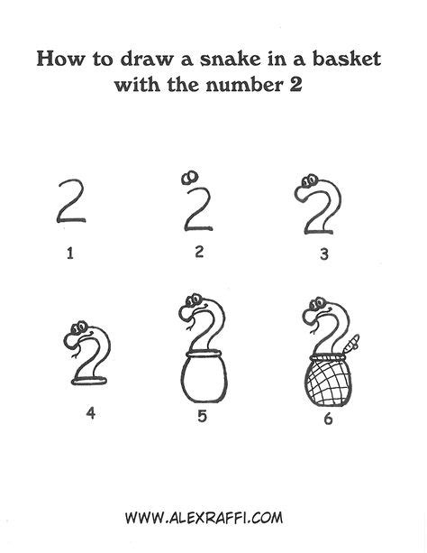 10 Drawing with numbers. (For the kids) ideas | drawing lessons, number ...