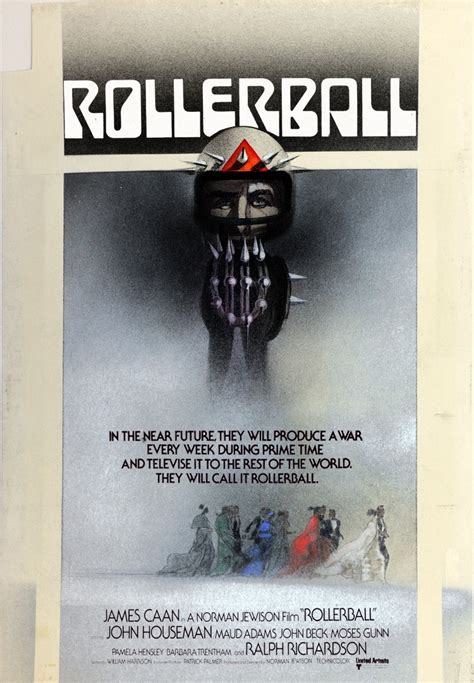 The Poster Boys - ROLLERBALL film poster art by Bob Peak, US; title...