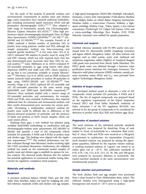 SOLUTION: Multiresidue analysis of pesticides polyaromatic hydrocarbons ...