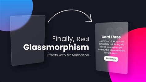 Real Glassmorphism Card Hover Effects | Html CSS Glass morphism Effects ...