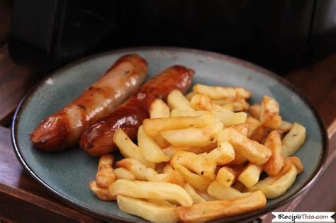 Air Fryer Sausage And Chips | Recipe Cart