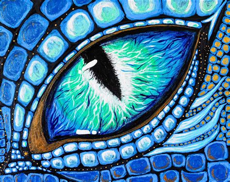 Dragon Eye Acrylic Painting - Etsy