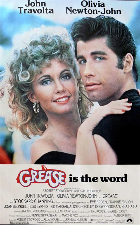 Stills from the movie 'Grease'