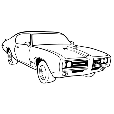 easy muscle car drawings - morrislouisveilpaintings