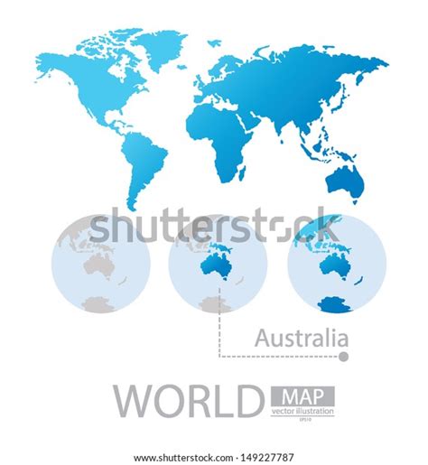 Australia World Map Vector Illustration Stock Vector (Royalty Free ...