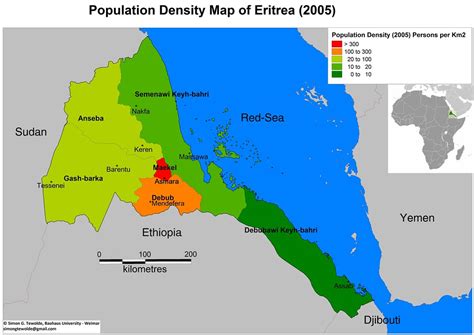 Population density map of Eritrea - a photo on Flickriver