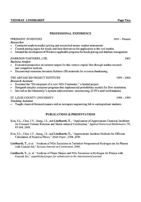 Aerospace Engineer Resume Example