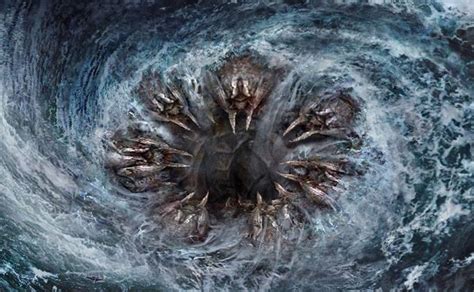 Charybdis. A giant whirlpool. Ocean Monsters, Greek Monsters ...