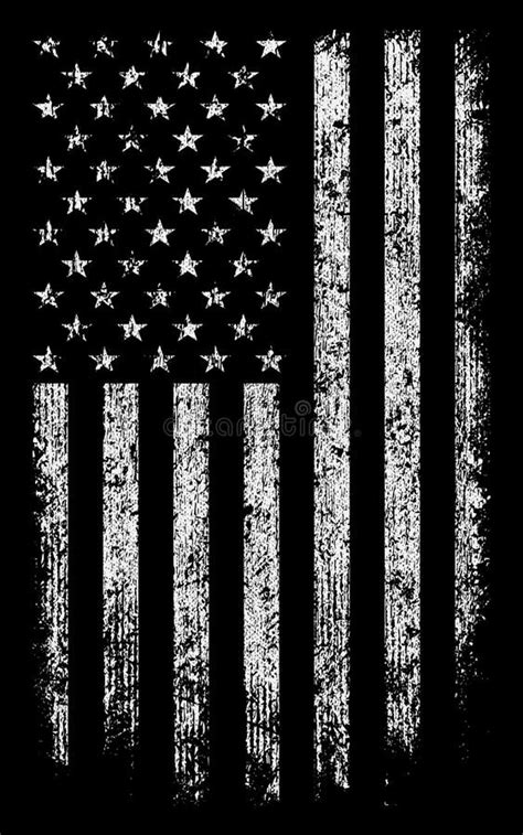 Black And Grey American Flag Wallpaper