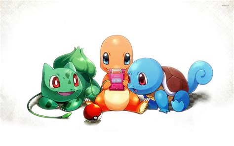 Bulbasaur. Charmander and Squirtle wallpaper - Anime wallpapers - #27427