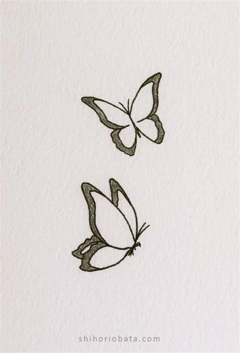 butterfly drawing easy and simple - Providencia Burk