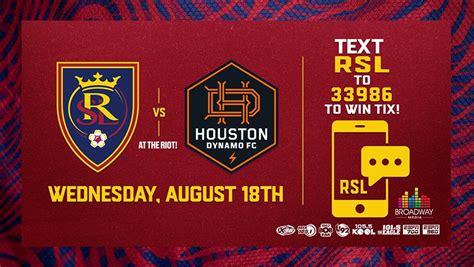 Win Tickets to RSL vs Houston Dynamo - ESPN 960 Sports