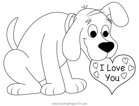 Red Dog Coloring Page for Kids - Free Clifford the Big Red Dog ...